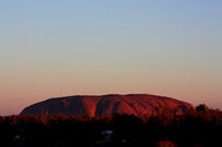 Uluru from track to Sunset lookout, Yulara